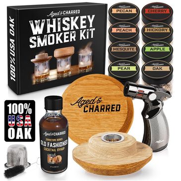 Aged & Charred Cocktail Smoker Kit with Butane in Multicolor, , large