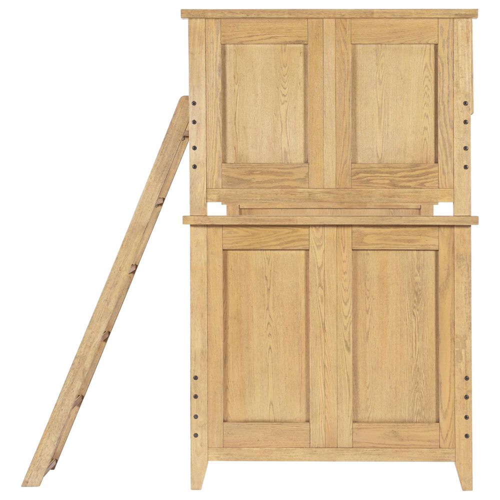 St Claire Home Today's Traditions Twin over Twin Bunk Bed in Natural Hickory, , large