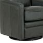 Italiano Furniture Turner Swivel Glider Chair in Forest Green, , large