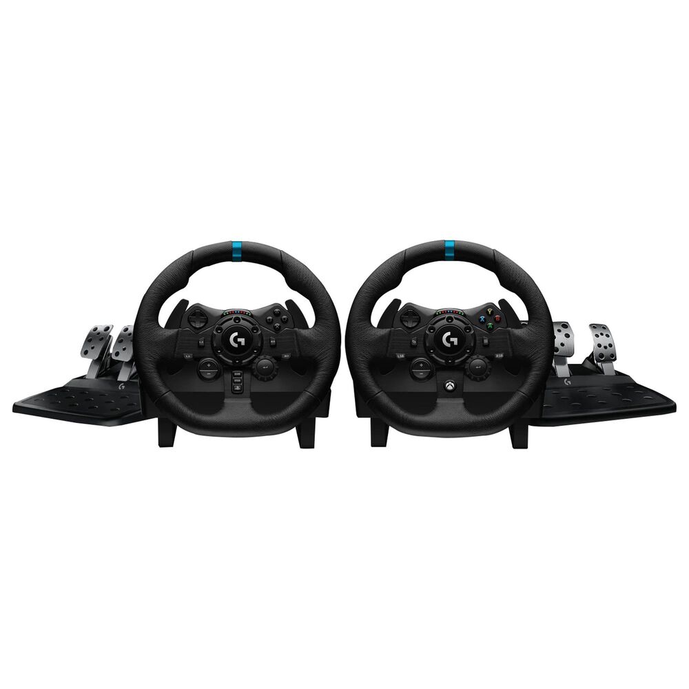 Logitech G923 Racing Wheel and Pedals in Black - PlayStation 4 - Works with Gran Turismo 7, , large