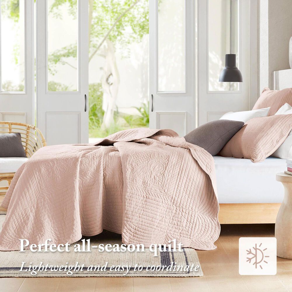 Hampton Park Tuscany 3-Piece California King Quilt in Blush, , large
