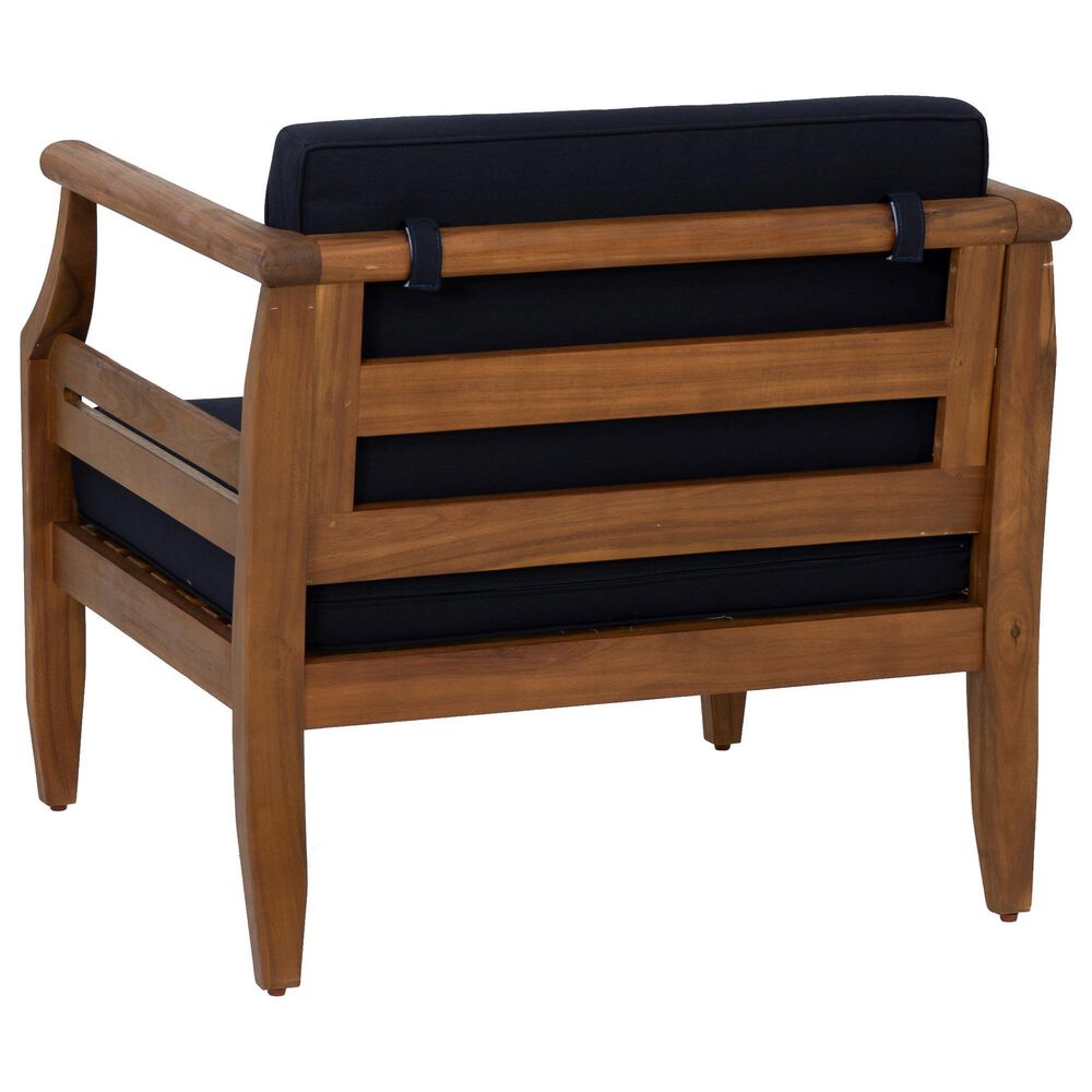 Linon Home Decor Arlen Patio Arm Chair in Navy, , large