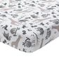 Lambs and Ivy Baby Jungle Animals 4-Piece Crib Bedding Set in Gray, White and Taupe, , large