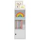 HOMLUX 3-Tier Shelf Bookcase with Door Storage Cabinet in White, , large