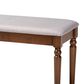 Baxton Studio Giovanni Dining Bench in Walnut Brown, , large