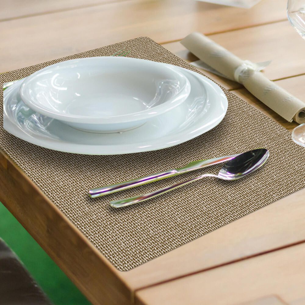 Clasica Imports &amp; Ex[Prt, Llc Tempo Braided Rectangular Placemat in Bronze, , large
