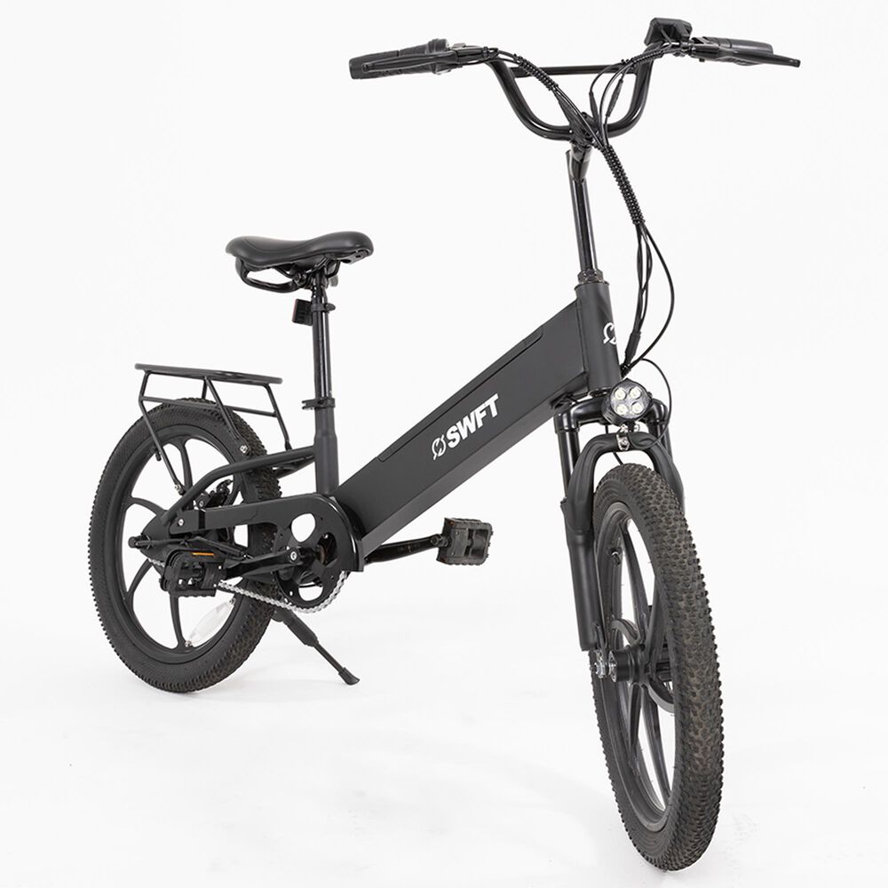 Swift E-Bikes RX 20&quot; Compact Electric Cruiser Bike in Black, , large
