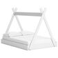 Ashley Hallityn Full Tent Floor Bed in Matte White, , large