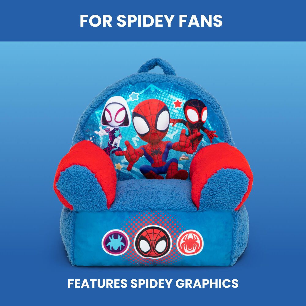 Delta Children Spidey and His Amazing Friends Cozee Buddy Chair in Blue, , large