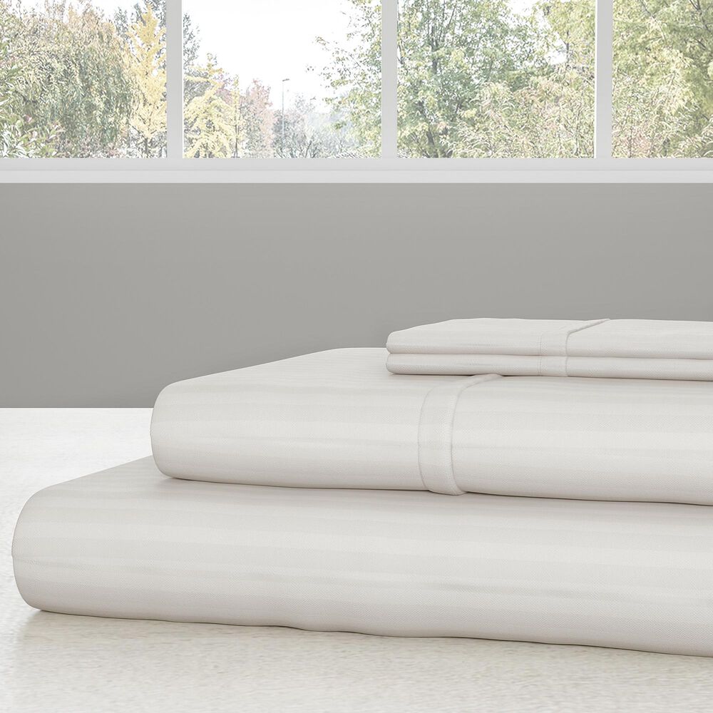 Timberlake Lavish Home 4-Piece Full Sheet Set in White, , large