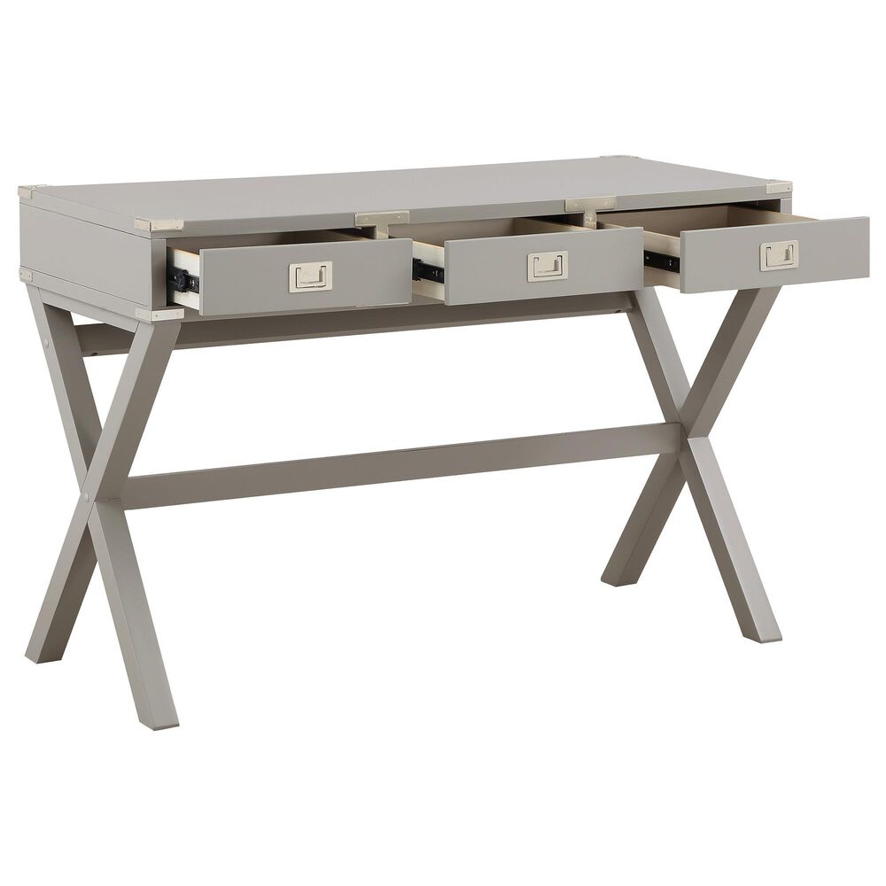 OSP Home Wellington 46&quot; Power Desk in Gray, , large