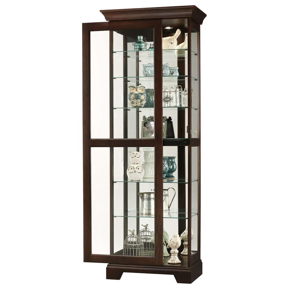 Howard Miller Martindale II Curio Cabinet in Espresso, , large