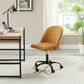 Linon Home Decor Skyla Swivel Office Chair in Yellow, , large
