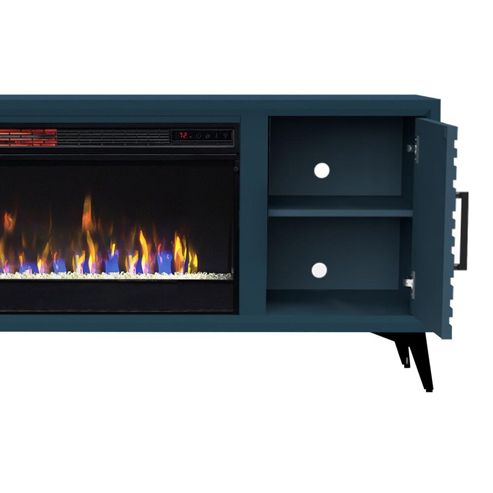 Endress International Malibu 78" Fireplace TV Stand in Denim, , large