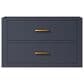 Lexora Home Castor 30" Single Bathroom Vanity in Blue with 2 cm White Carrara Marble Top and Rectangular Sink, , large
