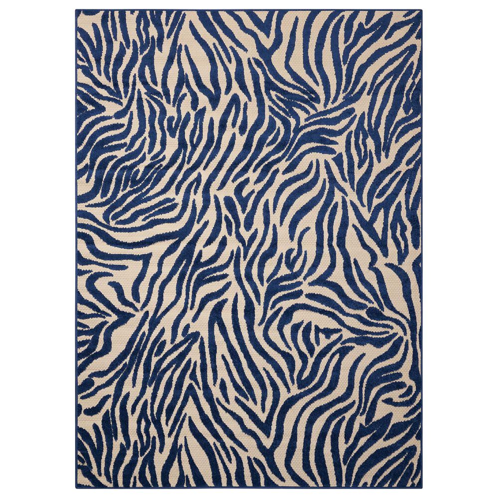Nourison Aloha ALH04 9"6" x 13" Navy Area Rug, , large