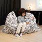 Jaxx LoungePuff Floor Bean Bag Cushion in Phantom Grey, , large