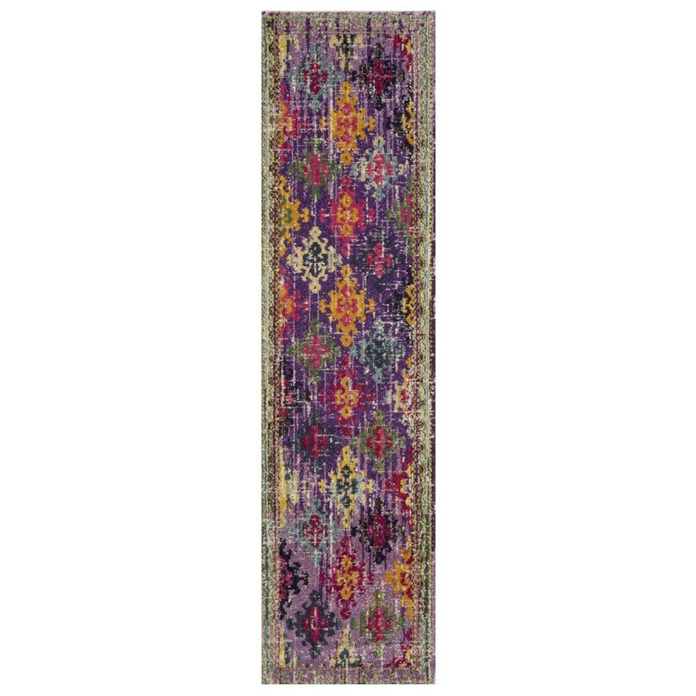 Safavieh Monaco MNC244P 2"2" x 8" Purple Runner, , large