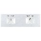 James Martin Vanities Portland 72" Double Bathroom Vanity in Whitewashed Walnut with 3 cm Carrara White Marble Top and Rectangular Sinks, , large