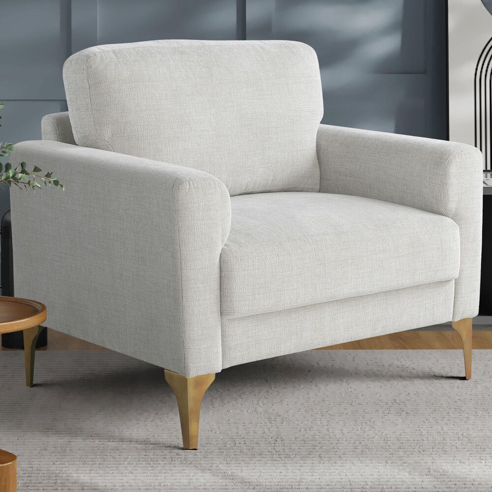 Lifestyle Solutions Mercer Accent Chair in Ivory, , large