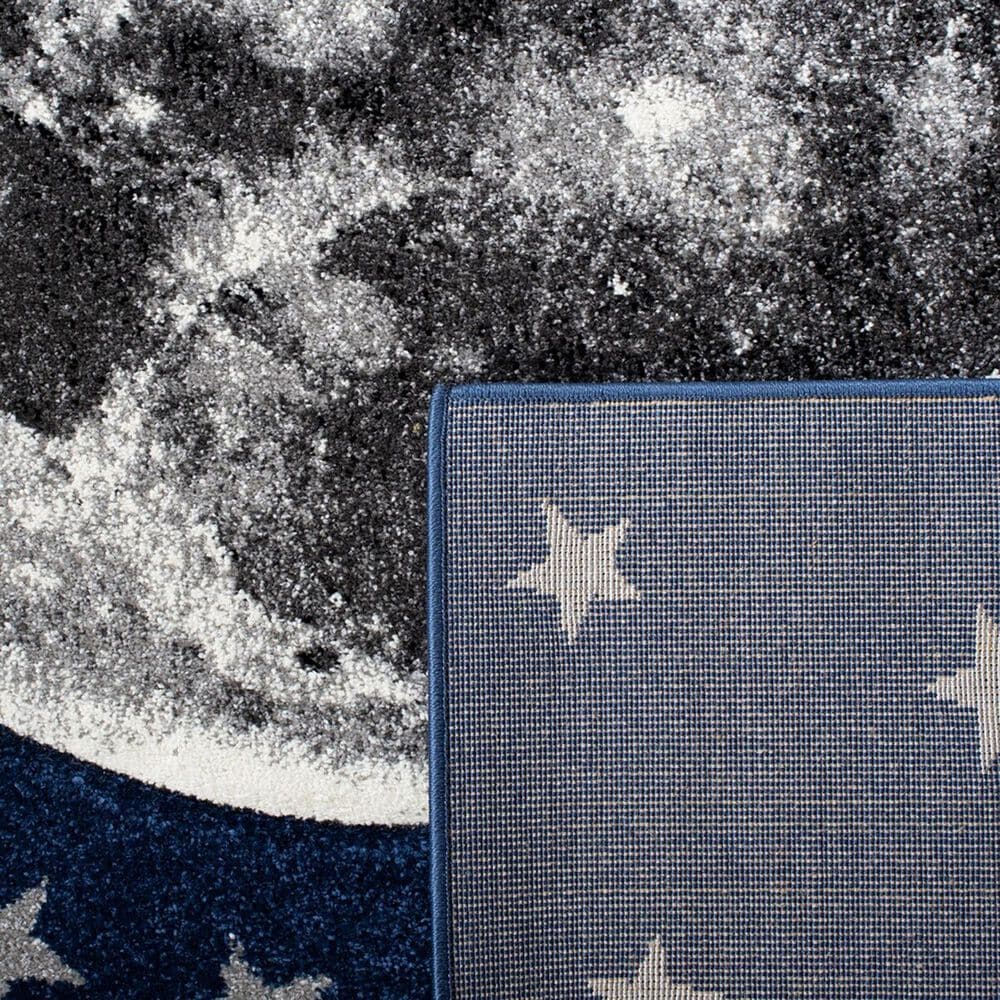 Safavieh Carousel Outer Space 5&#39;3&quot; x 7&#39;6&quot; Navy and Grey Kids  Area Rug, , large