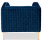 Baxton Studio Seraphin Arm Chair in Navy Blue, , large