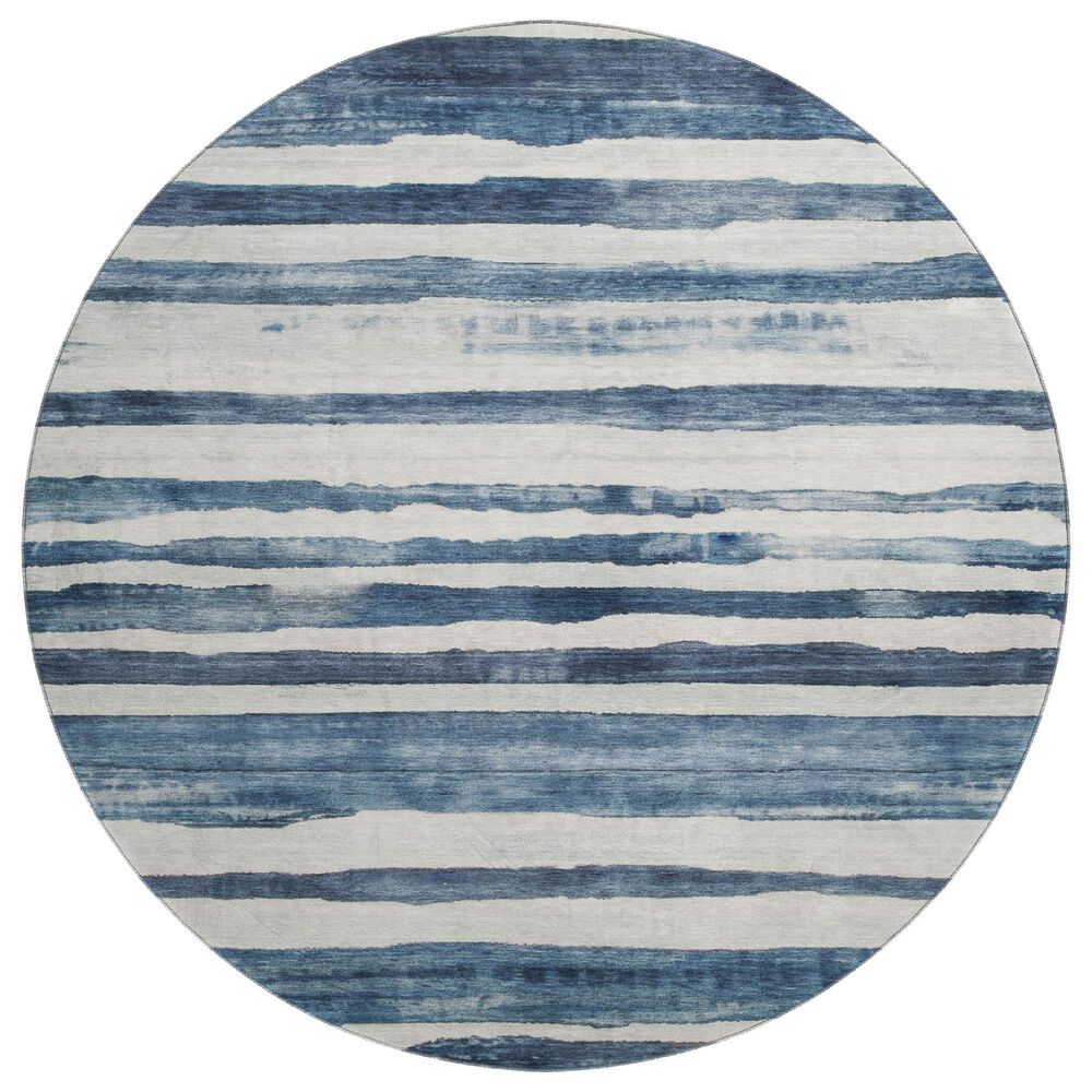 Dalyn Rug Company Neo NO16 8" Round Denim Area Rug, , large