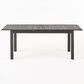 Hearth and Haven Outdoor Rectangular Dining Table in Dark Grey - Table Only, , large