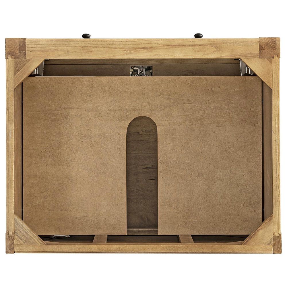 James Martin Vanities Breckenridge 30&quot; Single Bathroom Vanity in Light Natural Oak with Single Hole 3 cm White Zeus Quartz Top and Rectangular Sink, , large