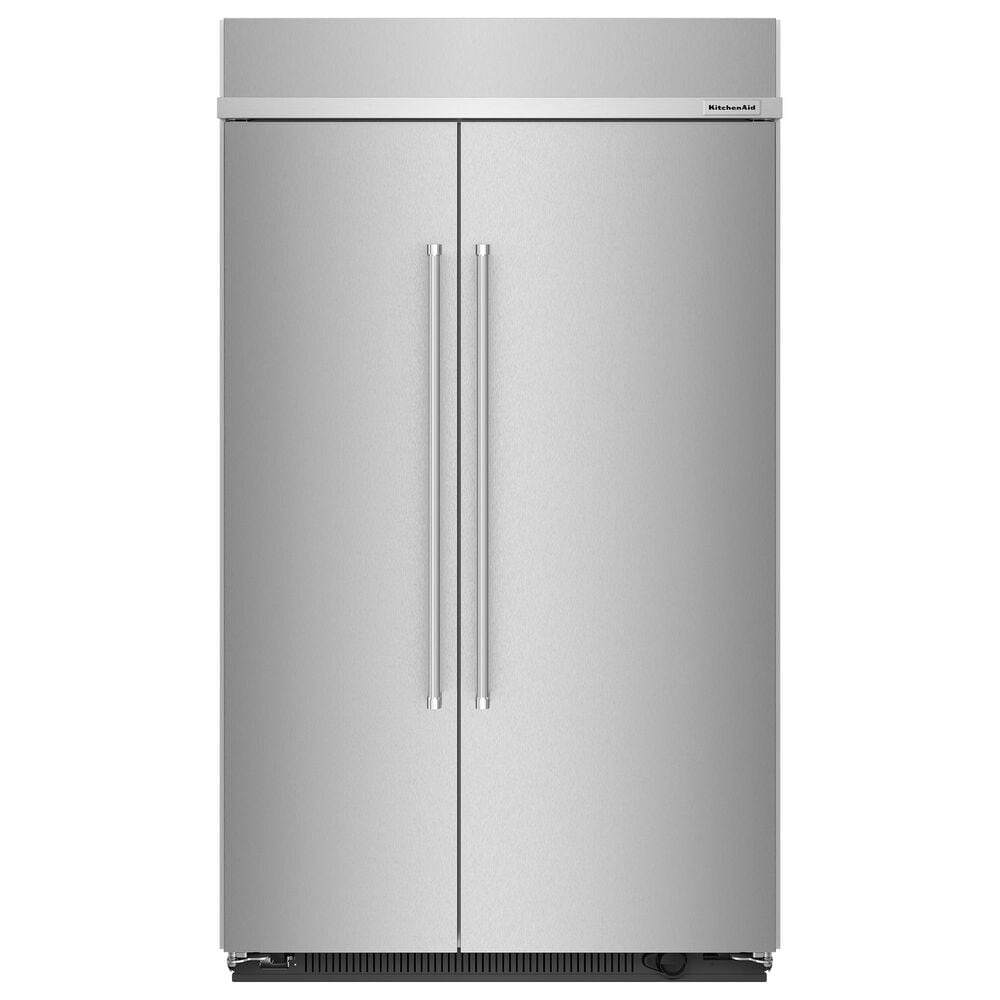 KitchenAid 30 Cu. Ft. Side By Side Built-In Refrigerator in Stainless Steel and PrintShield, , large