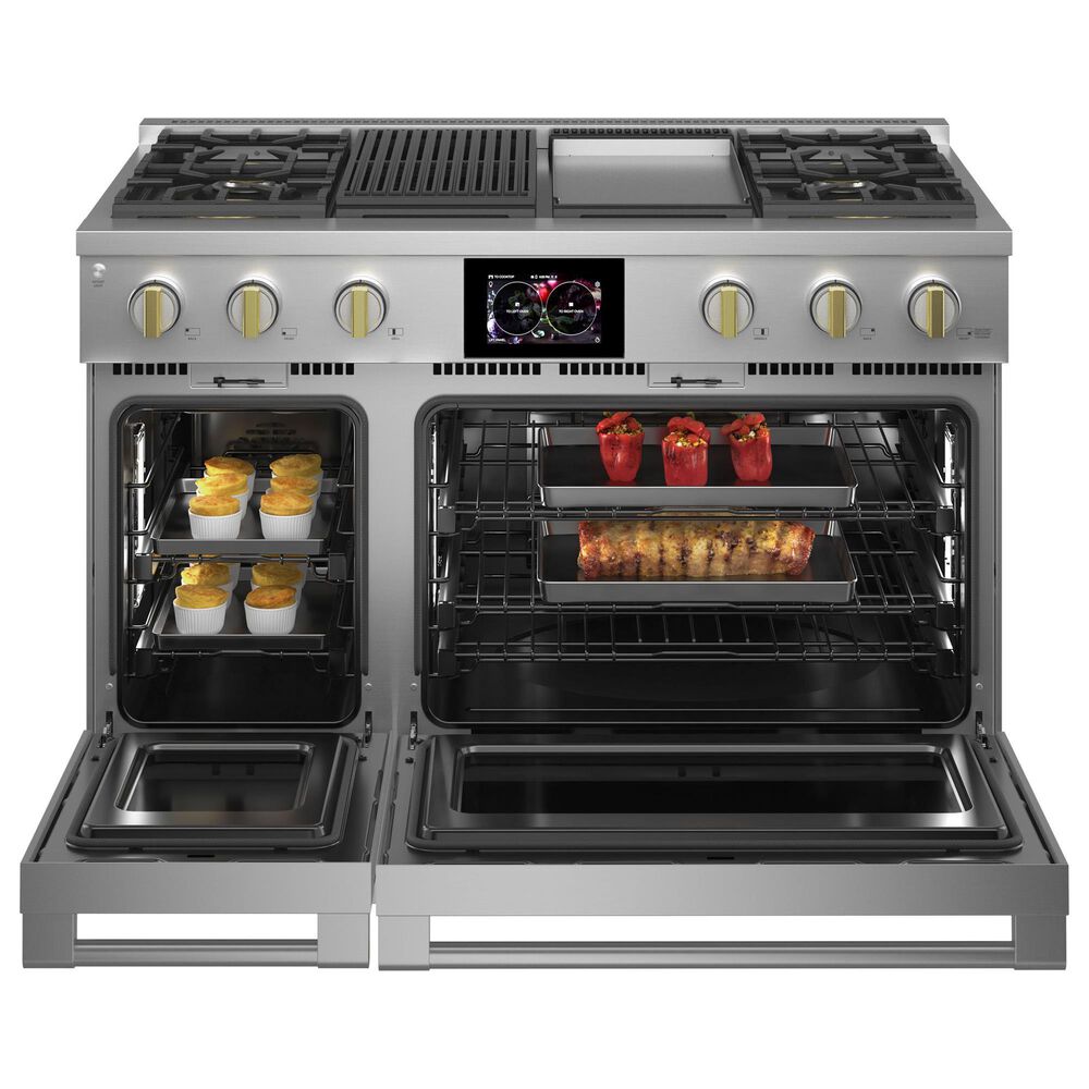 Monogram 48&quot; Dual-Fuel Professional Range with 4 Burners, Grill and Griddle in Stainless Steel, , large
