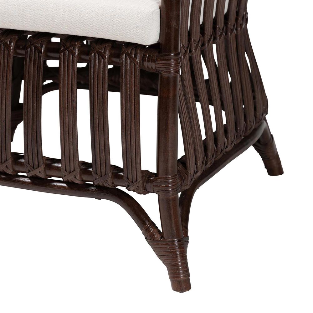 Baxton Studio Brooklyn Arm Chair in Neutral, , large