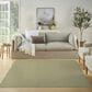 Nourison Courtyard Ivory and Green 6" Square Indoor/Outdoor Area Rug, , large