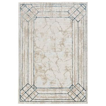 Nourison Glitz 3"11" x 5"11" Ivory and Taupe Area Rug, , large