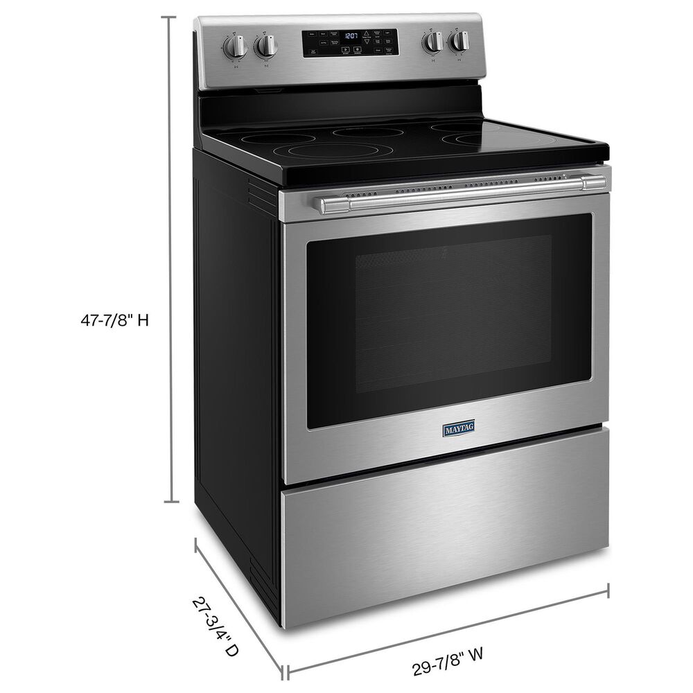 Maytag 2-Piece Kitchen Package with 5.3 Cu Ft. Electric Range and Microwave in Stainless Steel, , large