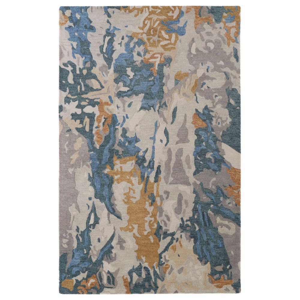 Feizy Everley 10" x 14" Gray and Multicolor Area Rug, , large