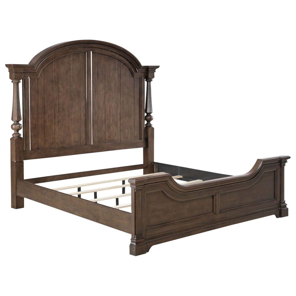 Liberty Furniture Arden Road 4-Piece King Bedroom Set in Satin Cherry, , large