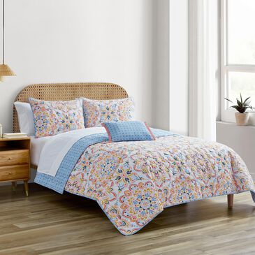 BCP Home Adara 4-Piece Full Quilt Set, , large