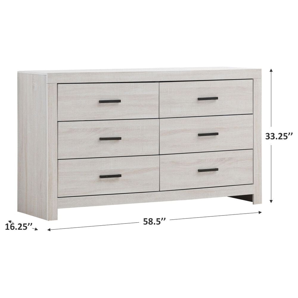 Pacific Landing Marion Dresser in Coastal White, , large