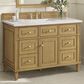 James Martin Vanities Lorelai 48" Single Vanity in Light Natural Oak with 3 cm Arctic Fall Solid Surface Top, , large