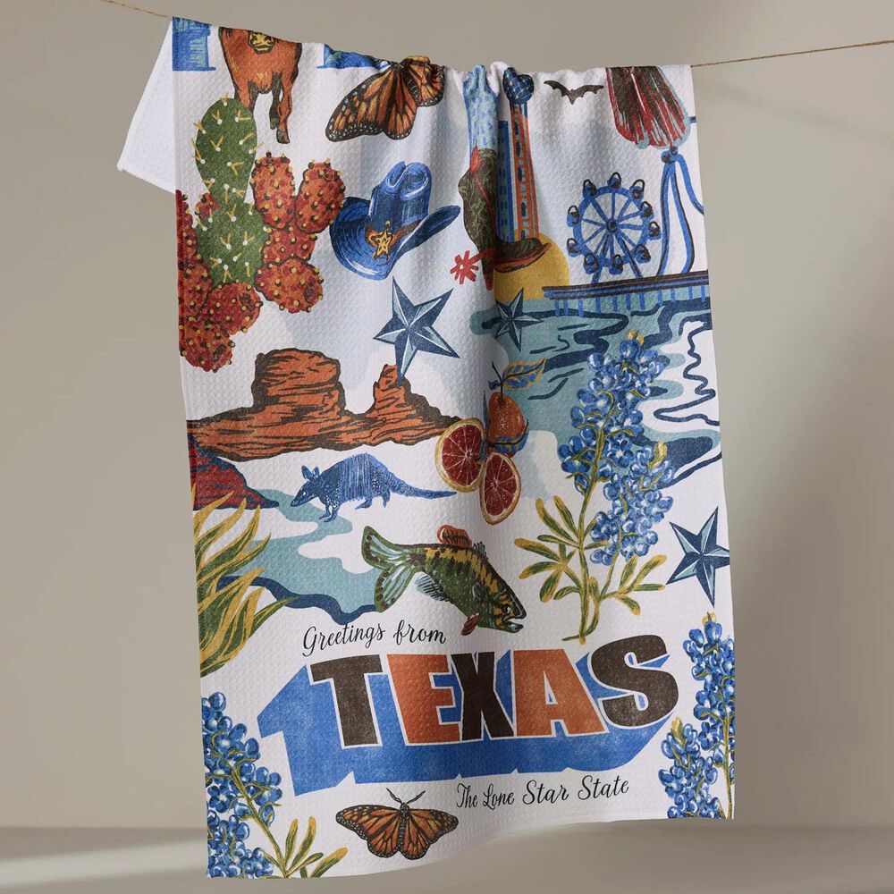 Geometry Darling Tea Towel in Multicolor, , large