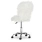 Linden Boulevard Flokati Armless Office Chair in Faux Fur, , large