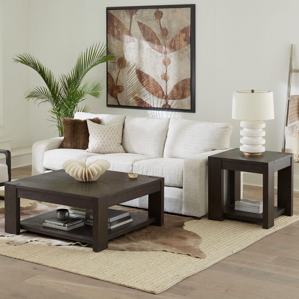 Belle Furnishings Lennox Hill Square End Table in Bark, , large