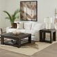 Belle Furnishings Lennox Hill Square End Table in Bark, , large