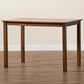 Baxton Studio Eveline Dining Table in Walnut Brown - Table Only, , large