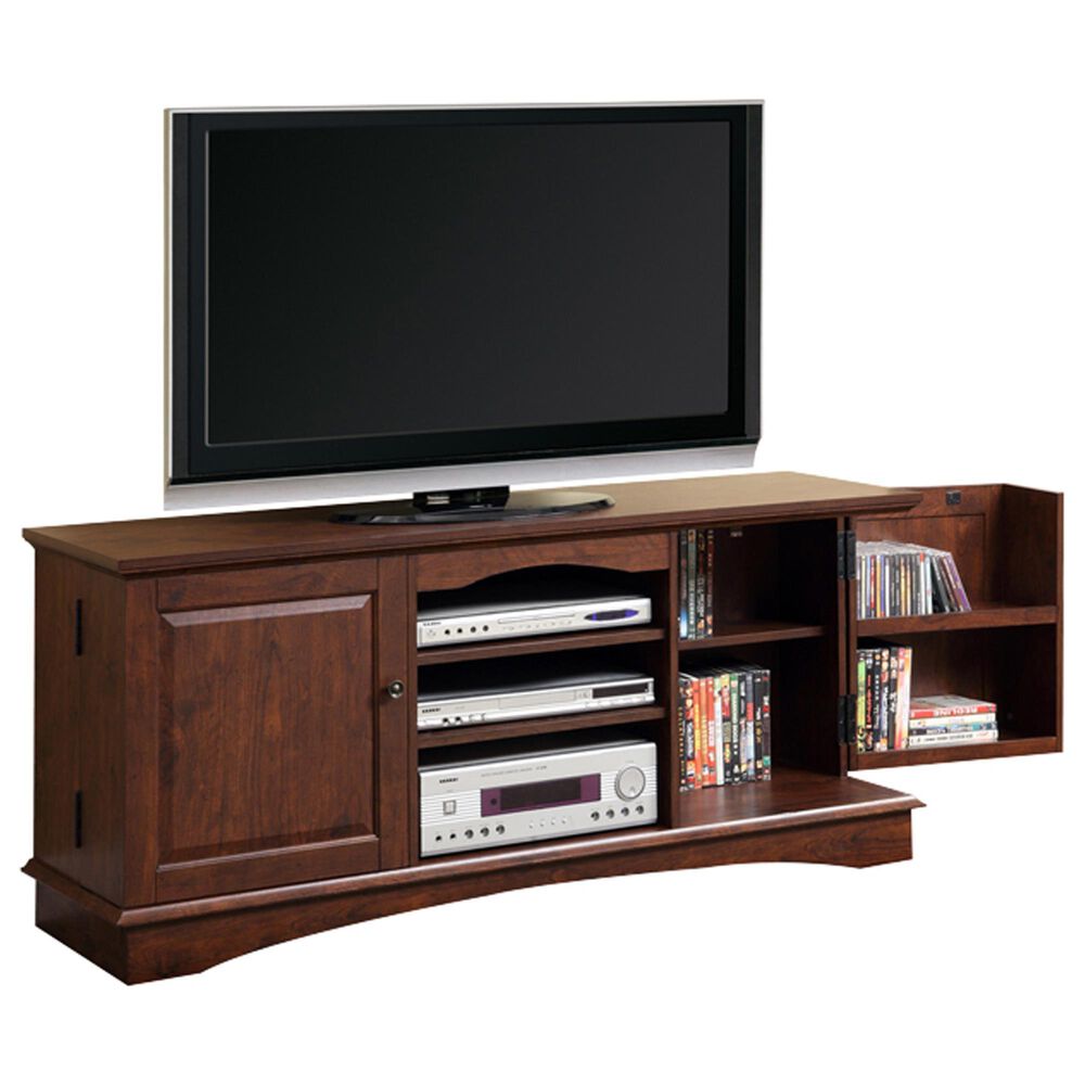 Walker Edison 60" Media Storage Wood TV Stand in Brown, , large