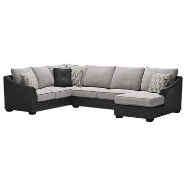 Signature Design by Ashley Bilgray 3-Piece Right Facing Sectional with Chaise in Pewter, , large