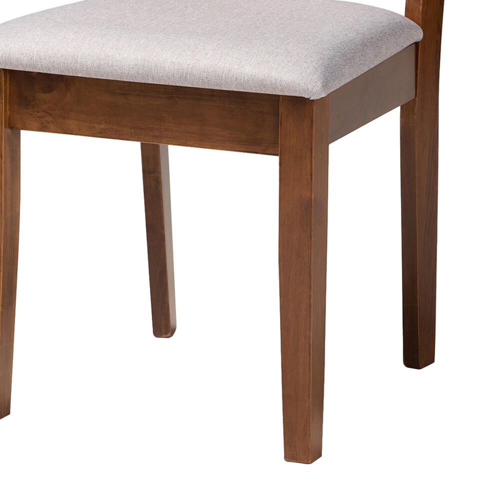 Baxton Studio Peter Side Chair in Walnut Brown (Set of 4), , large