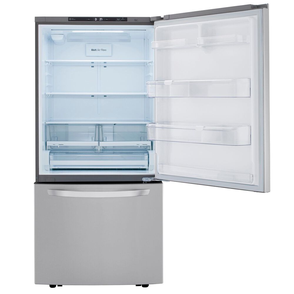LG 26 Cu. Ft. Bottom-Freezer Refrigerator in Stainless Steel, , large