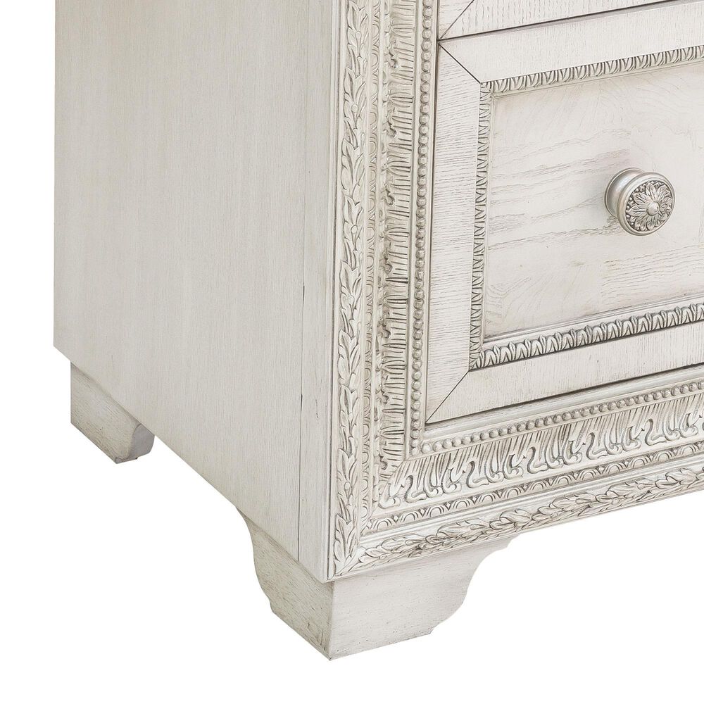 Chapel Hill Door Chest in White and Silver, , large
